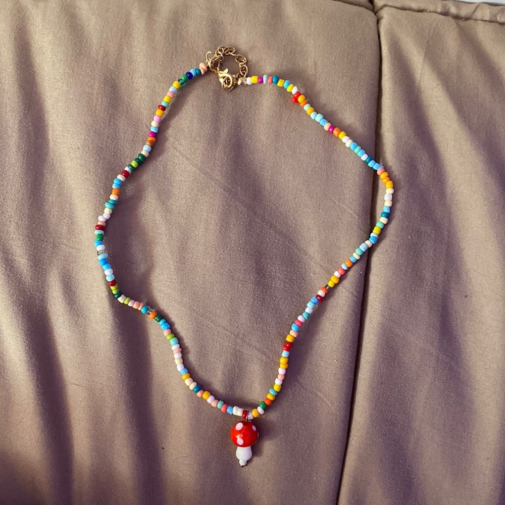 mushroom necklace
